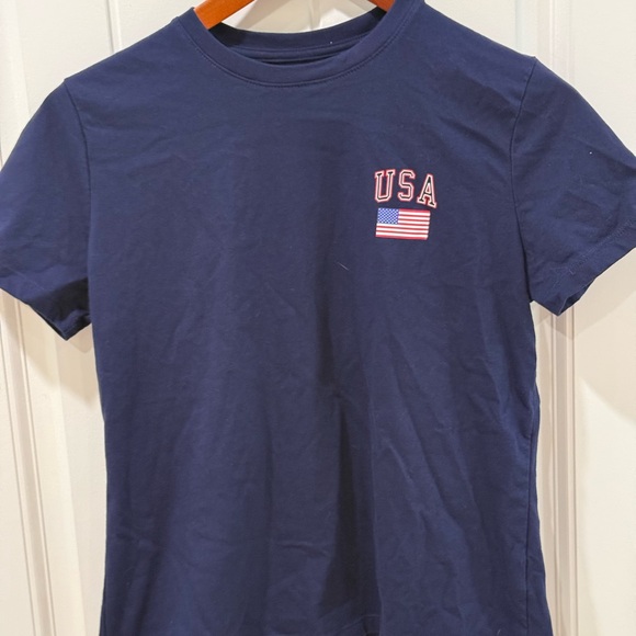 Universal Thread Tops - Universal Thread USA Flag Navy Blue T Shirt Women’s Small Patriotic Graphic Tee